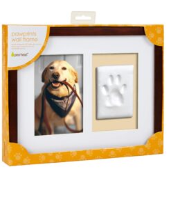 Pearhead Dog Or Cat Paw Prints Pet Wall Frame With Clay Imprint Kit, Pet Sentiment Keepsake Frame, Pet Memorial Picture Frame, Espresso 4 x 6" 28 71l074oViuL