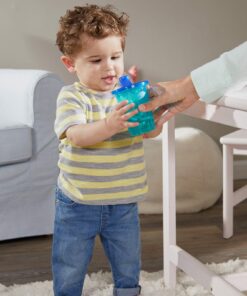 The First Years Take & Toss Spill Proof Sippy Cups - Reusable Toddler Cups - Rainbow - Kids Cups and Snap On Lids for Ages 9 Months and Up - 4 Count Classic Rainbow 36 71l0SIrdUNL 3