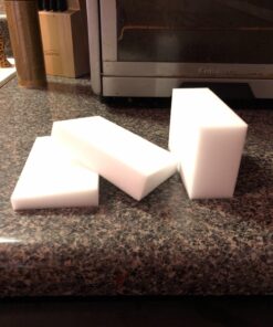 (100 Pack) Extra Large Eraser Sponge - Extra Thick, Long Lasting, Premium Melamine Sponges in Bulk - Multi Surface Power Scrubber Foam Cleaning Pads - Bathtub, Floor, Baseboard, Bathroom, Wall Cleaner 100 14 71l0oYJ7FpL