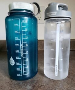 Nalgene Tritan 20oz MultiDrink BPA-Free Water Bottle, Blue Clear 16 71l12YEXYWL
