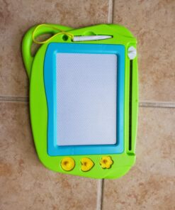 AiTuiTui Magnetic Drawing Board Mini Travel Doodle, Erasable Writing Sketch Colorful Pad Area Educational Learning Toy for Kid/Toddlers/Babies with 3 Stamps and 1 Pen (Green) Green 34 71l13Ey3gEL