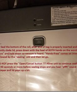 Seal-a-Meal Manual Vacuum Sealer System & Starter Bags - FSSMSL0160-000,White 48 71l1JLA6NCL