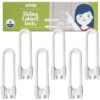 6-Pack Sliding Cabinet Locks - Reusable U-Shaped Child Cabinet Locks for Baby Proofing Cabinets, Drawers, Cupboards & More - No Tools, No Drilling, Easy to Use Child Proof Cabinet Latches by Wittle