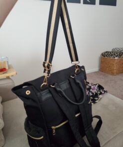 Baby Diaper Bag Backpack with Stroller Hooks, Pipi bear Multi-function Stylish Travel Diaper Back Pack for Mom and Dad, Baby Changing Bag, Maternity Nappy Bag for Boys and Girls, Large Capacity, Black 85 71l2JKxSGCL