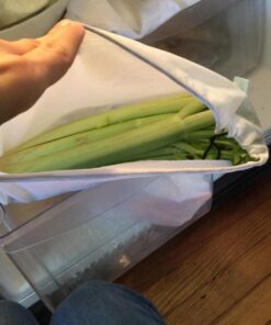 purifyou Reusable Produce Bags, Heavy Duty Double Stitched Washable Mesh Grocery Bag with Drawstring, Ideal for Farmers Market, Beach, and Refrigerator Storage, Set of 9 (XL, Large, Small) Set of 9 Mixed 37 71l2KcGQxjL