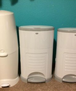 DEKOR Diaper Classic Hands-Free Diaper Pail | White | Easiest to Use | Just Step – Drop – Done | Doesn’t Absorb Odors | 20 Second Bag Change | Most Economical Refill System 41 71l37tmM BL