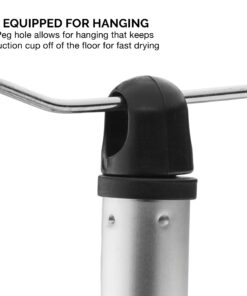 NEIKO 60166A Toilet Plunger with Patented All-Angle Design, Heavy-Duty Toilet Bowl Plunger with Aluminum Handle, Bathroom Necessity , Black, 1-Pack 1 Piece 33 71l3VUDGdnL