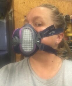 GVS Elipse P100 Dust Half Mask Respirator with replaceable and reusable filters included, Blue 47 71l3jW6S7uL