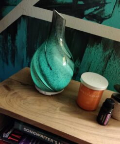 Truky Aromatherapy Essential Oil Diffuser,Ultrasonic Aroma Diffuser with 7 Colorful LED Lights and Waterless Auto Shut-Off 120ml Cool Mist Humidifier Handmade Glass for Home,Office,Bedroom-Multicolor Multi Color 26 71l4Jqb8A8L