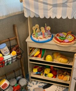 Melissa & Doug Birthday Party Cake - Wooden Play Food With Mix-n-Match Toppings and 7 Candles 34 71l4WJtijLL