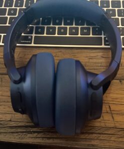 Soundcore Anker Life Q20 Hybrid Active Noise Cancelling Headphones, Wireless Over Ear Bluetooth Headphones, 60H Playtime, Hi-Res Audio, Deep Bass, Memory Foam Ear Cups, for Travel, Home Office Blue 26 71l53UFNzIL 1