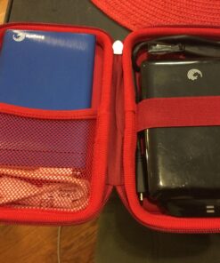 Drive Logic DL-64-RED Portable EVA Hard Drive Carrying Case Pouch, Red 46 71l5iAEimnL