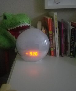 Sunrise Alarm Clock for Heavy Sleepers, Wake Up Light with Sunrise/Sunset Simulation, Dual Alarms & Natural Sounds, Snooze & Sleep Aid, FM Radio, 7 Colors Night Light for Bedroom, Ideal for Gift Classic Version 45 71l5sfaa97L