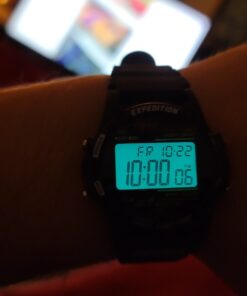 Timex Men's T5K463 Expedition Atlantis Black Resin Strap Watch 24 71l6iGV3BQL