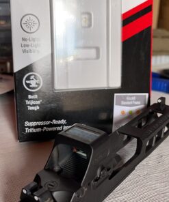 Trijicon Glock Suppressor Night Sight Set, White Front/White Rear with Green Front Lamp & Orange Rear Lamps 33 71l7fcNj58L