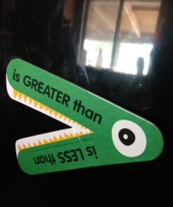 Really Good Stuff Magnetic Greater Than or Less Than Demonstration Manipulative - 1 Gator- Grades K-3, Ages 5-8 | Math Classroom & Homeschool Supplies, Counting for Kids 1 Teacher Gator 18 71l8j8gwLhL