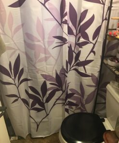 InterDesign Shower Curtain, Leaves, Purple 26 71l8vGk wL