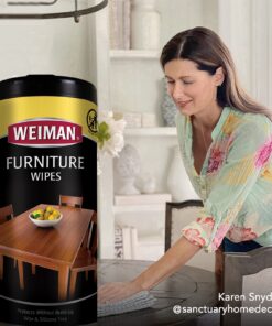 Weiman Wood Cleaner and Polish Wipes - Clean, Polish & Protect Wood Furniture, 30 Count 30 Count (Pack of 1) 25 71l8vfHKn2L
