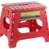 Greenco Super Strong Foldable Step Stool for Adults and Kids - 11" in Height, Holds up to 300 Lb!!!(red) Red 11 71l9Lmr p0L
