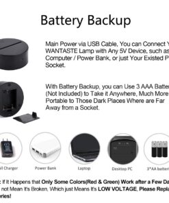 WANTASTE Motocross 3D Lamp Gifts for Boys Girls Room, Dirt Bike Decor Toys Night Light Bedside Gifts for Kids Baby, 7 Colors Changing Nightlight with Battery Backup and Smart Control Motocross Man 15 71l9biYLvPL