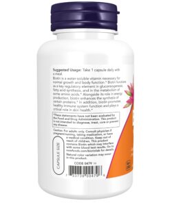 NOW Supplements, Biotin 10 mg (10,000 mcg), Extra Strength, Energy Production*, 120 Veg Capsules 20 71l9rs83tIL