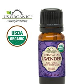 US Organic 100% Pure Lavender Essential Oil, Directly sourced from Bulgaria, USDA Certified Organic, Undiluted, for Diffuser, Humidifier, Massage, Skin, Hair Care, Non GMO, 10 ml 0.33 Fl Oz (Pack of 1) 11 71lABgRtfhL