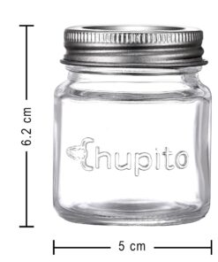 Smith's Mason Jars Mini Mason Jars set of 6 Chupito Shot Glasses with Lids - 2oz Per Shot Glass - For Parties, Arts and Crafts Storage, Drinks, Wedding Favors 36 71lAhCL6 L