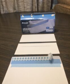 #10 Security Tinted Self-Seal Envelopes - No Window - EnveGuard, Size 4-1/8 X 9-1/2 Inches - White - 24 LB - 100 Count (34100) 100 Ct. 48 71lAhad1lyL