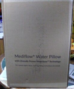 Mediflow Fiber Water Pillow - Adjustable Pillow for Neck Pain Relief, Pillow for Side, Back, and Stomach Sleepers, The Original Inventor of The Water Pillow, Clinically Proven Bed Pillow (1 Pillow) Single Pack 22 71lAuUKuGcL