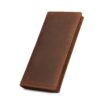Kattee Men's Vintage Genuine Leather Long Wallet for Checkbook Credit Cards 1-Brown 14 71lB4lDTy9L