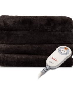 Sunbeam Microplush Heated Throw, Mocha, TSM8US-R788-32A00 50 x 60
