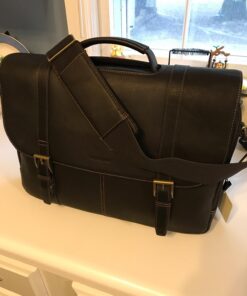 Samsonite Colombian Leather Flap-Over Messenger Bag One Size Brown 50 71lC3ING5wL