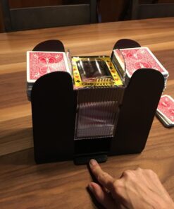 Automatic Card Shuffler - Battery-Operated 6-Deck Playing Card Dispenser - Game Night and Casino Accessories by Trademark Poker 4-6 Deck Card Shuffler 25 71lC6tb0vL