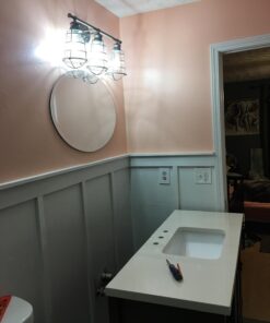 Design House 519728 Ajax 3 Light Vanity Light, Galvanized Steel Finish 43 71lCQzumTLL