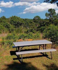 Lifetime 22119 Folding Picnic Table, 6 Feet, Putty 33 71lCbn QTsL