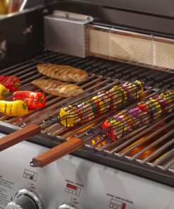 Mr. Bar-B-Q 06075Y 2-Pack Kit, Single Kabob Baskets 5 71lCisbUoLL