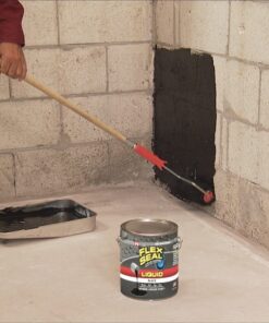 Flex Seal Liquid, 16 oz, Black, Liquid Rubber Coating Sealant, Waterproof, Flexible, Breathable, and UV Resistant, Roof Repair, Basements, RV, Campers, Trailers, Marine, EPDM, Masonry 25 71lD3kM3ZaL