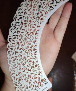 SUYEPER 100pcs Cupcake Wrappers Artistic Bake Cake Paper Cups Little Vine Lace Laser Cut Liner Baking Cup Muffin Case Trays for Wedding Party Birthday Decoration (White) White 29 71lDde5oGxL