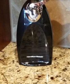 Hamilton Beach Electric Automatic Can Opener with Auto Shutoff, Knife Sharpener, Cord Storage, and SureCut Patented Technology, Extra Tall, Black 32 71lGbxJ nVL