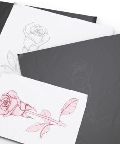 MyArtscape Graphite Transfer Paper - 9" x 13" - 50 Sheets - Waxed Carbon Paper for Tracing (Black) 25 71lGgntt36L