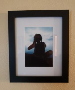 Amazon Basics 5" x 7" Rectangular Photo Picture Frame or 4" x 6" with Mat, 2-Pack, Black 5" x 7" 23 71lGyY82L