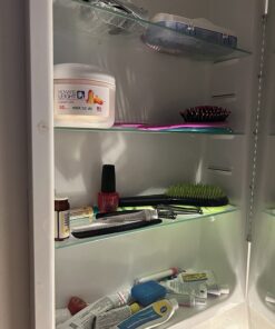 iDesign 43030 Med+ 12" Plastic Divided Vanity Medication and Bathroom Accessory, 12" x 3" x 3.5", Multi-Level Organizer 36 71lHGSzZ0NL