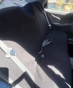 FH Group Car Seat Covers Full Set Cloth - Universal Fit Automotive Seat Covers, Low Back Front Seat Covers, Solid Back Seat Cover, Washable Car Seat Cover For SUV, Sedan And Van Black BLACK Seat Covers 67 71lHYTrWUdL