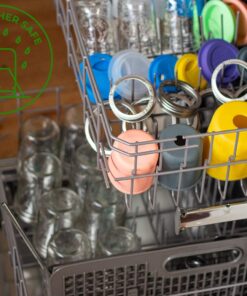 Short Safer Rounded End Stainless Steel Smoothie Straws, Reusable Straight Metal Straws for Half Pint Mason Jars, Coffee Mugs, Small Glasses, Cocktail Straws, 4 Portable Short Stainless Steel Straws 31 71lIaRnK0OL