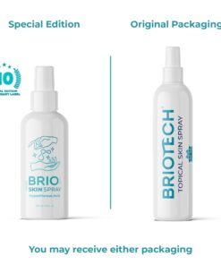 BRIOTECH Hypochlorous Acid Spray, Topical Skin Face & Body Mist, Support Irritations, Soothe Redness, Dry Skin & Scalp, Athletic Itch, Packaging May Vary 3.4 Fl Oz (Pack of 1) 27 71lJOgRapZL