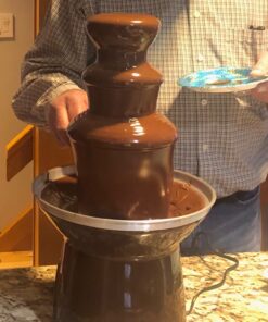 Wilton Chocolate Pro Chocolate Fountain and Fondue Fountain - Designed to Keep Chocolate Melted for Easy Treat Dipping, 3-Tier, 16-Inches Tall, 4-lb Capacity No Size Brown 24 71lJofUy2SL