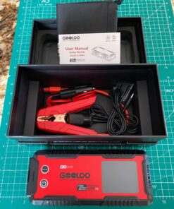 GOOLOO GT4000S Jump Starter 4000 Amp Car Starter 100W Two-Way Fast-Charging Portable Car Battery Charger Booster Pack for 10L Diesel and 12L Gas Engines, SuperSafe Lithium Jump Box for 12V Vehicles Red 96 71lKmvQHU7L