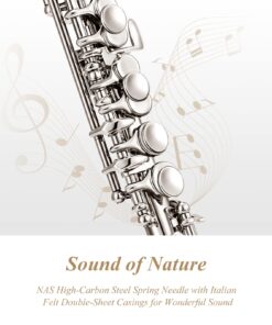 Eastar Piccolo Instrument for Beginners Students, Key of C Piccolo Flute, with Hard Case Cleaning Rod, Cloth, Swab and Gloves, 2-Piece, Silver Plated Piccolo, EPC-2S 16 71lLkuJVGIL