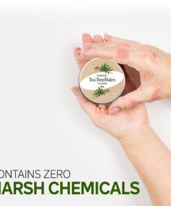 TEA TREE OIL BALM -100% All Natural | Great Cream for Soothing Irritations like Eczema, Psoriasis, Rashes, Insect Bites, Folliculitis, Acne, Itches, Dry Chapped Heels, Cuticles, Saddle Sores and more! 35 71lLvK00gL