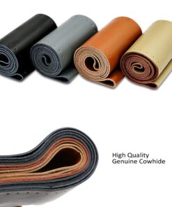 AULLY PARK Universal Car Steering Wheel Cover Genuine Leather Stitch On Wrap (Size L, Red and Black) 10 71lMS8JHOML